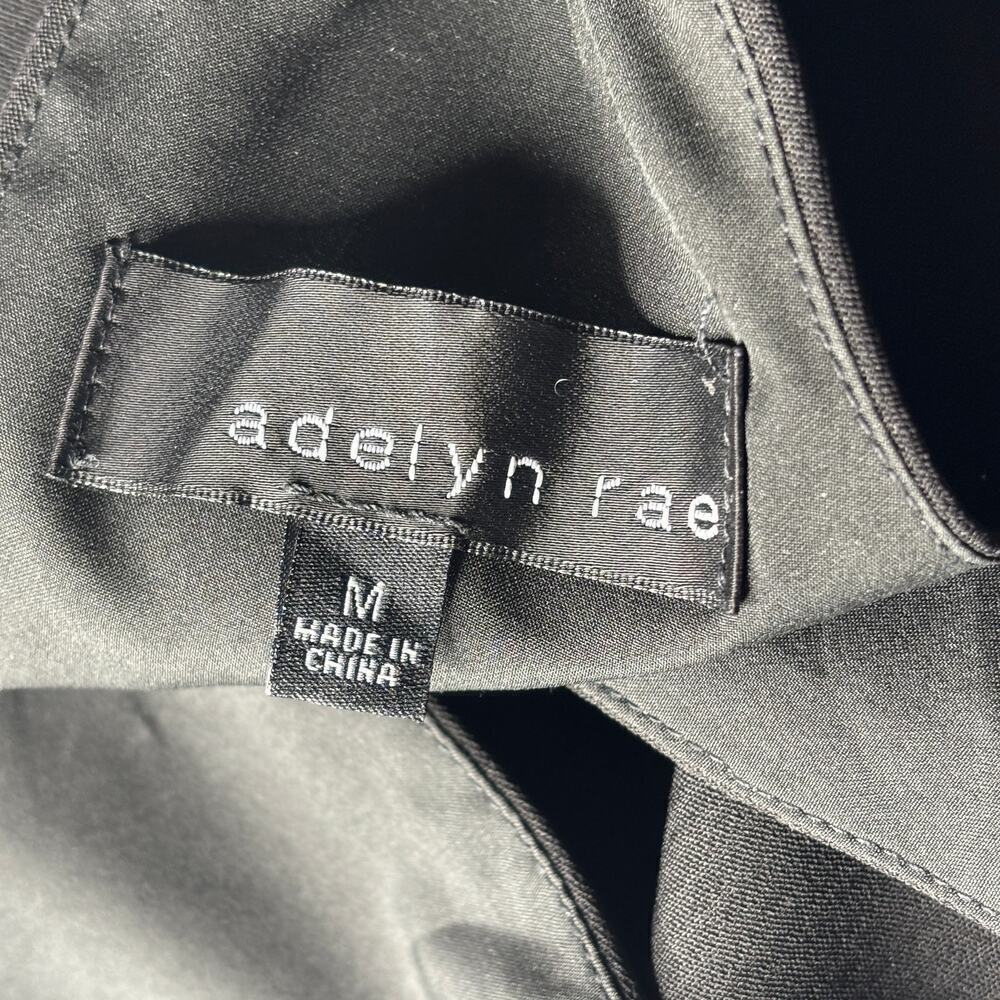 Adelyn Rae Halter Open Back Ruffle Dress Black Size Medium - Picture 7 of 10